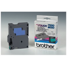 BROTHER Cinta laminada Verde / negro 12 mm