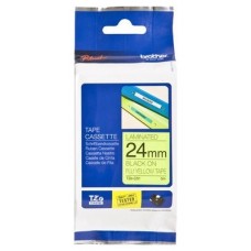 BROTHER Cinta laminada fluorescente/ amarillo/negro 24mm, 8m