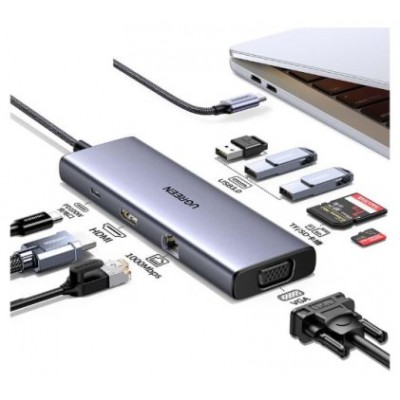 Ugreen Revodok USB-C 6-IN-1 Hub met 4K HDMI USB Tipo C 10000 Mbit/s (Espera 4 dias)