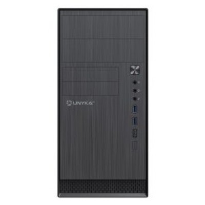 CAJA MICRO ATX UNYKA AERO C12 FRONTAL ALUMINIO