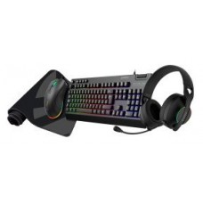 PACK GAMING TECLADO + MOUSE + HEADSET Y ALFOMBRILLA PACK GAMING TECLADO + MOUSE + HEADSET Y ALFOMBRILLA