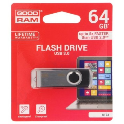 Goodram UTS3 - Pendrive - 64GB - USB 3.0 - Negro