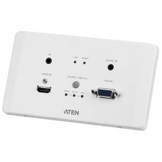 ATEN Transmisor encastrable (EU) HDMI y VGA HDBaseT con embellecedor / POH (4K a 100 m) (HDBaseT Clase A) (Espera 4 dias)