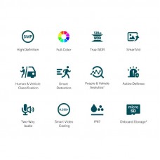 VIGI Cámara IP Bullet C350 5MP Plástico Full-Color