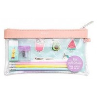 KIT DE ESTUCHE TRANSPARENTE PVC "PARA APUNTES QUE MOLAN" MR.WONDERFUL WOA09499ES (Espera 4 dias)