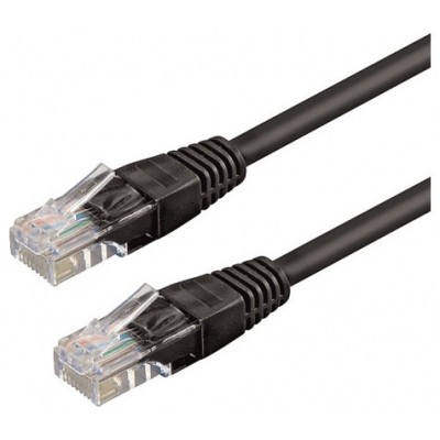 WP WPC-PAT-6U020BL cable de red Negro 2 m Cat6 U/UTP (UTP) (Espera 4 dias)