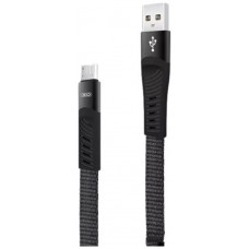 Cable NB127 Carga Rápida Resorte USB - Micro USB, 2.1A, 1 m, Negro XO (Espera 2 dias)