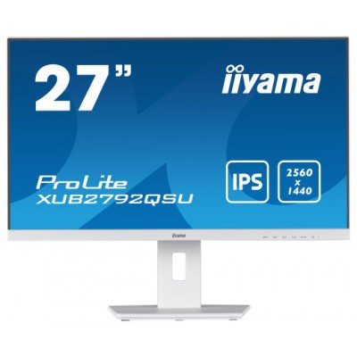 iiyama ProLite XUB2792QSU-W5 pantalla para PC 68,6 cm (27") 2560 x 1440 Pixeles Full HD LED Blanco (Espera 4 dias)