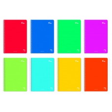 CUADERNO ESPIRAL SERIE  XTRA PLUS TAPA DURA 90 GRS. 4&ordm; (155X215MM.) 80 HOJAS CUADR&Iacute;CULA 4X4 CON MARGEN SURTIDO PACSA 16277 (MIN5) (Espera 4 dias)