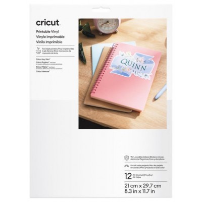 CRICUT PRINTABLE VINYL A4 - 12 SHEETS (WHITE) (Espera 4 dias) CRICUT PRINTABLE VINYL A4 - 12 SHEETS (WHITE) (Espera 4 dias)