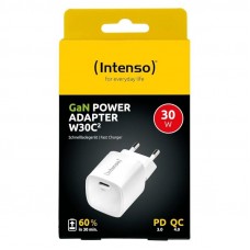 Intenso | Cargador pared GaN W30C&sup2; USB-C Blanco