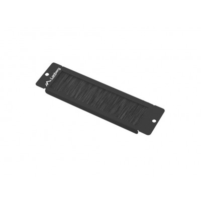 PANEL CEPILLO PASACABLES LANBERG PARA RACK 10" NEGRO