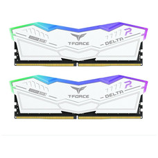 DDR5 TEAMGROUP T-FORCE DELTA RGB 16GB X2 6400 BLANCO DDR5 TEAMGROUP T-FORCE DELTA RGB 16GB X2 6400 BLANCO