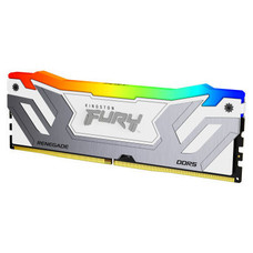 MEMORIA KINGSTON 24GB 8400MT/S DDR5 CL40 CUDIMM FURY RENEGADE RGB WHITE XMP - KF584CU40RWA-24 (Espera 4 dias)